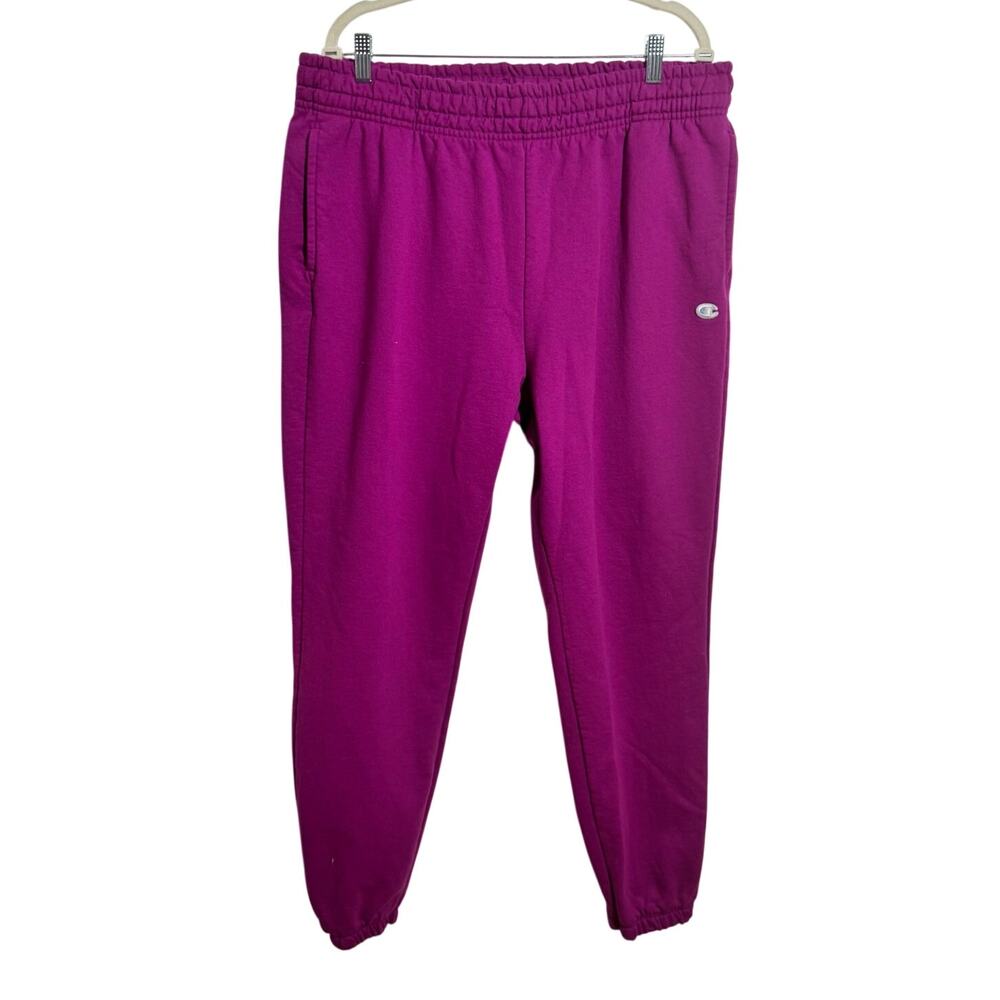 Champion Jogger Sweatpants Women 2XL Plus Size Purple Athleisure Lounge Casual